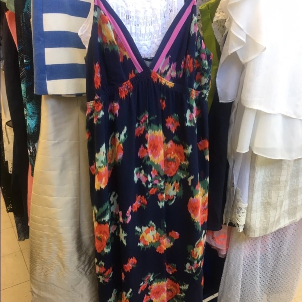 { Joie } Floral Print Chiffon Maxi Dress